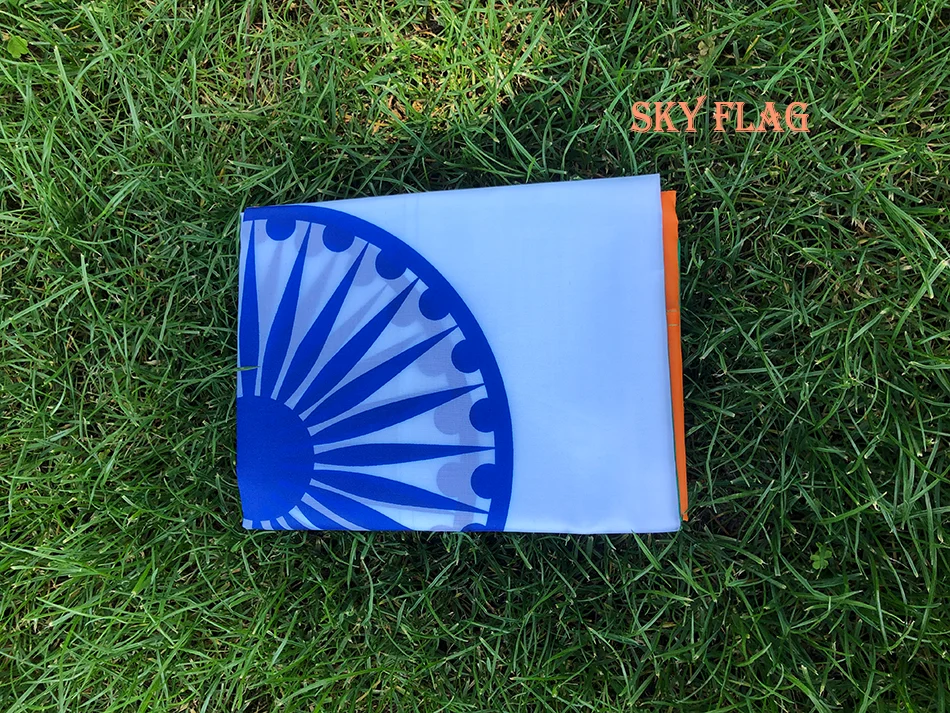 SKY FLAG India National Flag 90X150cm Hanging Polyester in ind india indian flag home decoration