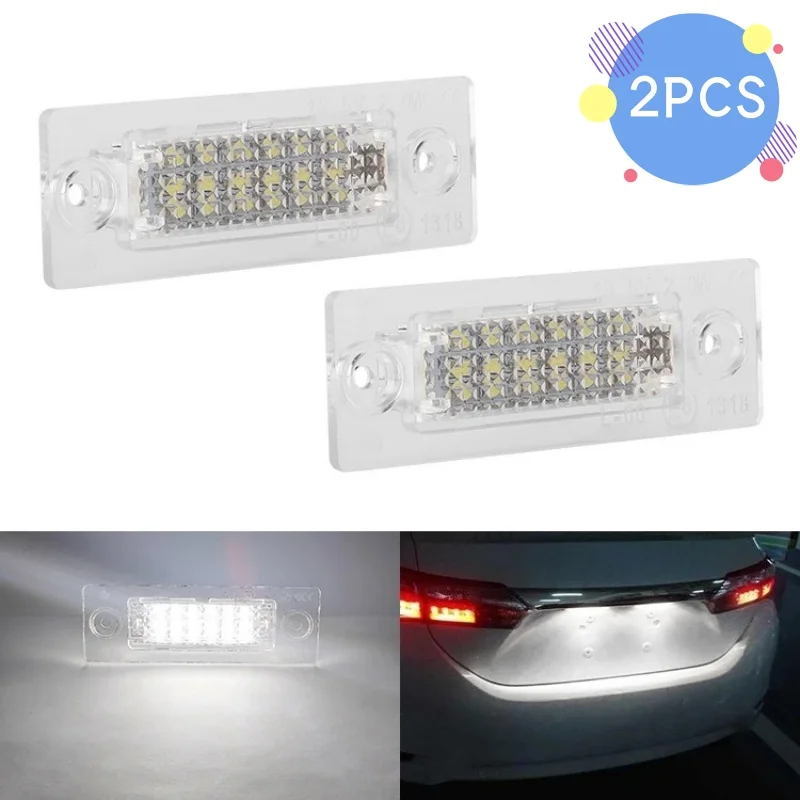 

12V LED Car License Number Plate Light Lamp Number Signal Light Suitable For VW Touran Golf Caddy Jetta MK5 T5 Passat Cimousint