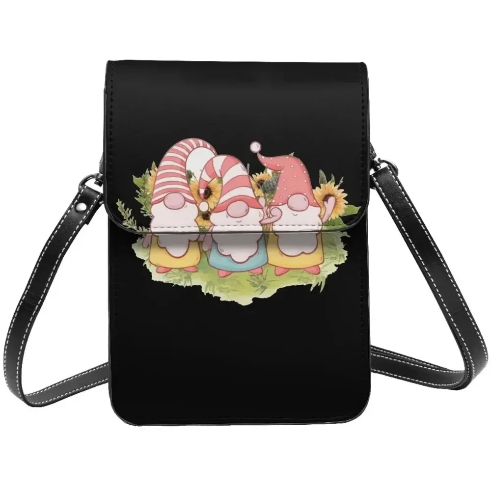 

Garden Sunflower Shoulder Bag Graphic Art Cute Summer Retro Leather Work Mobile Phone Bag Female Gift Bags