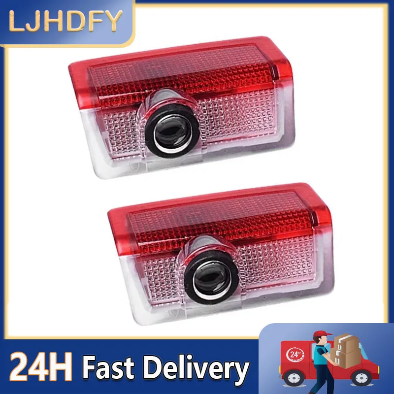 2pcs LED Car Door Welcome Warning Light for W176 W177 W246 W205 Easy Install