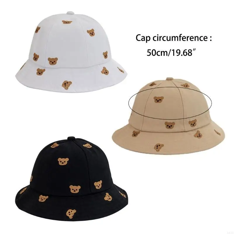 

N84E, летняя шляпа для малышей от 1 до 2 лет, рыбацкая шляпа, летняя шляпа от солнца, детская шляпа-ведро с широкими полями, с с