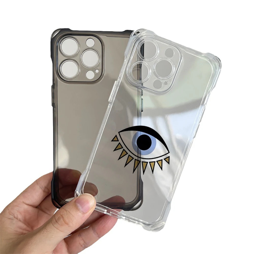 Beautiful Eye type Collection Suitable for iPhone 16 Case Portable Four Corner Drop Protection Equip with hanging rope ﻿A#