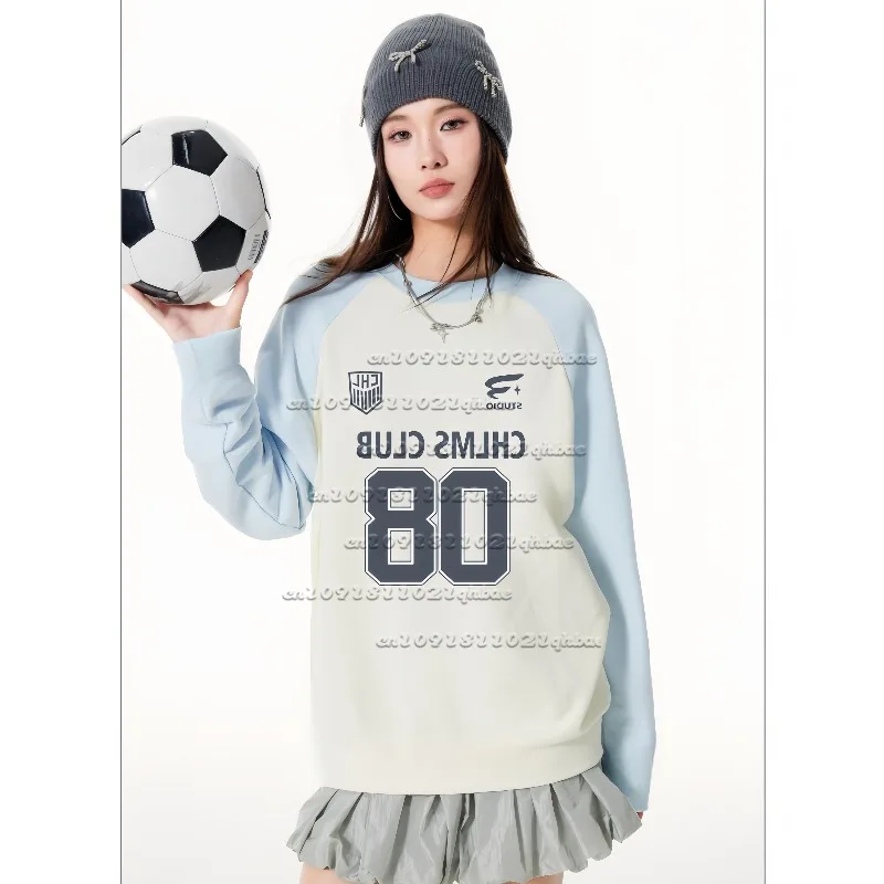 

American Retro Digital 3D Printed Long Sleeved Autumn New Product Loose Casual Versatile Quick Drying Top Trend