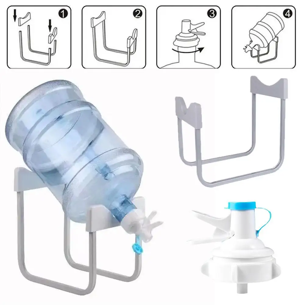 Water Bottle Dispenser Pump With Dustproof Cap Plastic Bucket Sport Spout Camping Tool Stand Dispensers Drinking Bottles Wa F6Z1