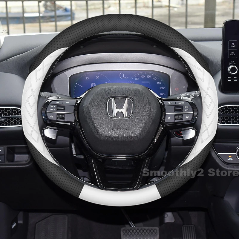 

Кожаный чехол на руль автомобиля для Honda HR-V Civic Odyssey City 2012-2026, аксессуары для автоматического руля honda Accord 2025