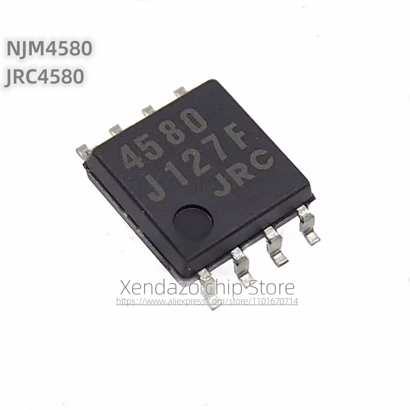 10pcs/lot NJM4580 JRC4580 NJM4580M 4580 SOP-8 package Original genuine Operational amplifier chip