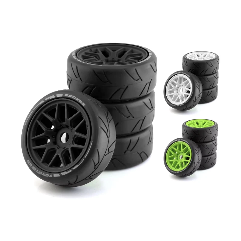 4pcs 103mm 1/8 RC Off-Road Buggy Rally Car Tires Wheel 17mm Hex for ARRMA Traxxas Redcat Team Losi Kyosho VRX HPI WR8 HSP Hobao