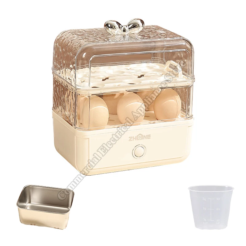 Egg Cooking Steamer Boiling Dormitory Breakfast Artifact Steamed Buns Warm Eggs Hot Spring Eggs  Household Small Egg Cooker