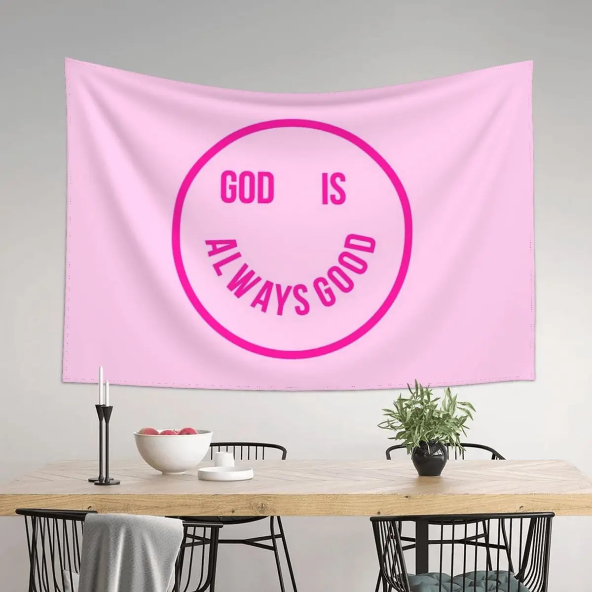 

God is always good Tapestry Decorative Wall Murals Room Decorations Aesthetics Kawaii Room Decor Wall Decoration Items Tapestry