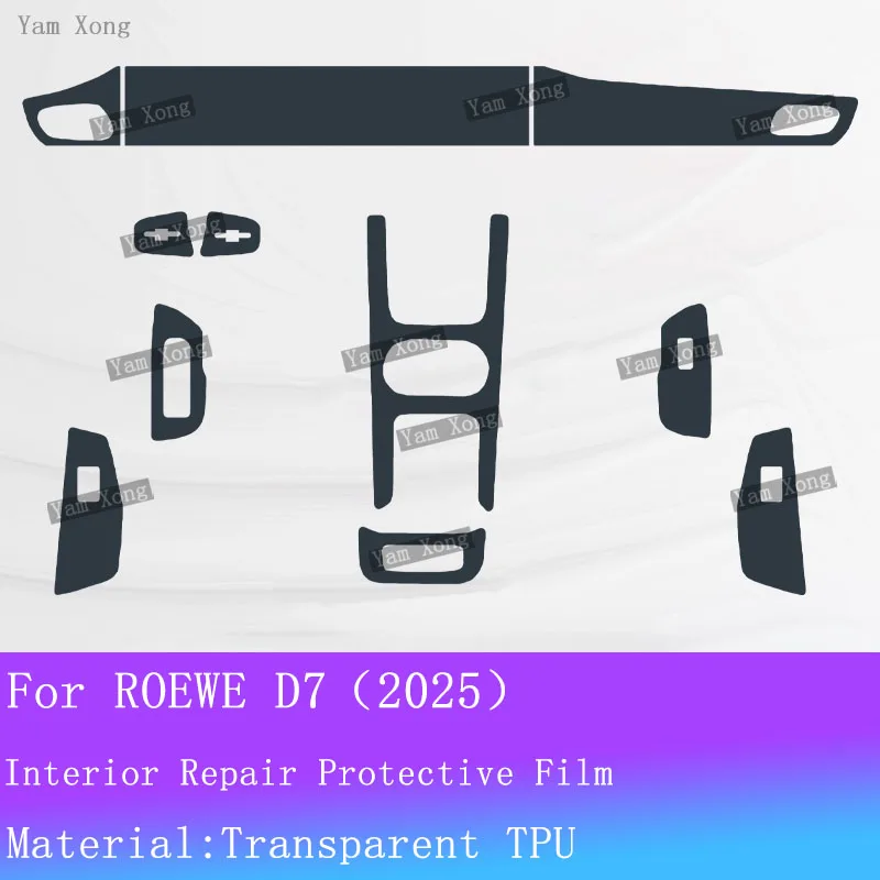 

Car Interior Cover Full Set Dashboard Center Console Touchscreen Protection Film Anti-Fingerprint Stickers For ROEWE D7 (2025)