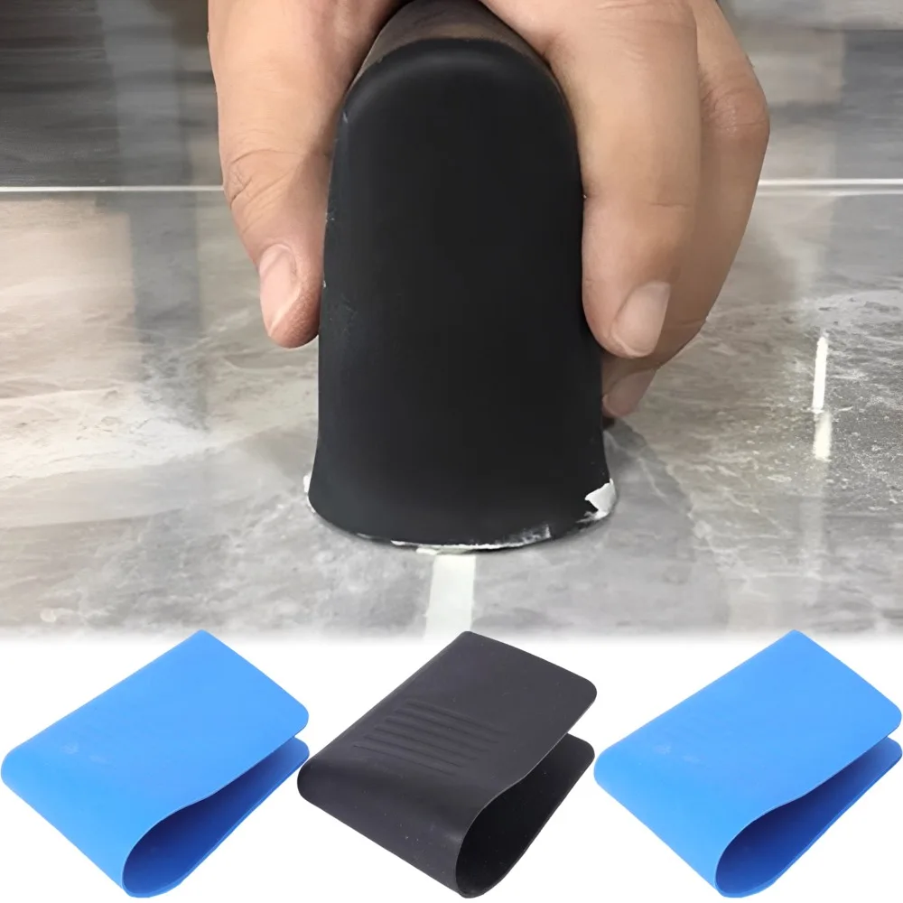 Herramienta de raspado de llenado de juntas, acabado de calafateo de goma, sellador de suelo para el hogar, raspador suave, Kit de acabado de lechada de azulejos, herramienta de mano