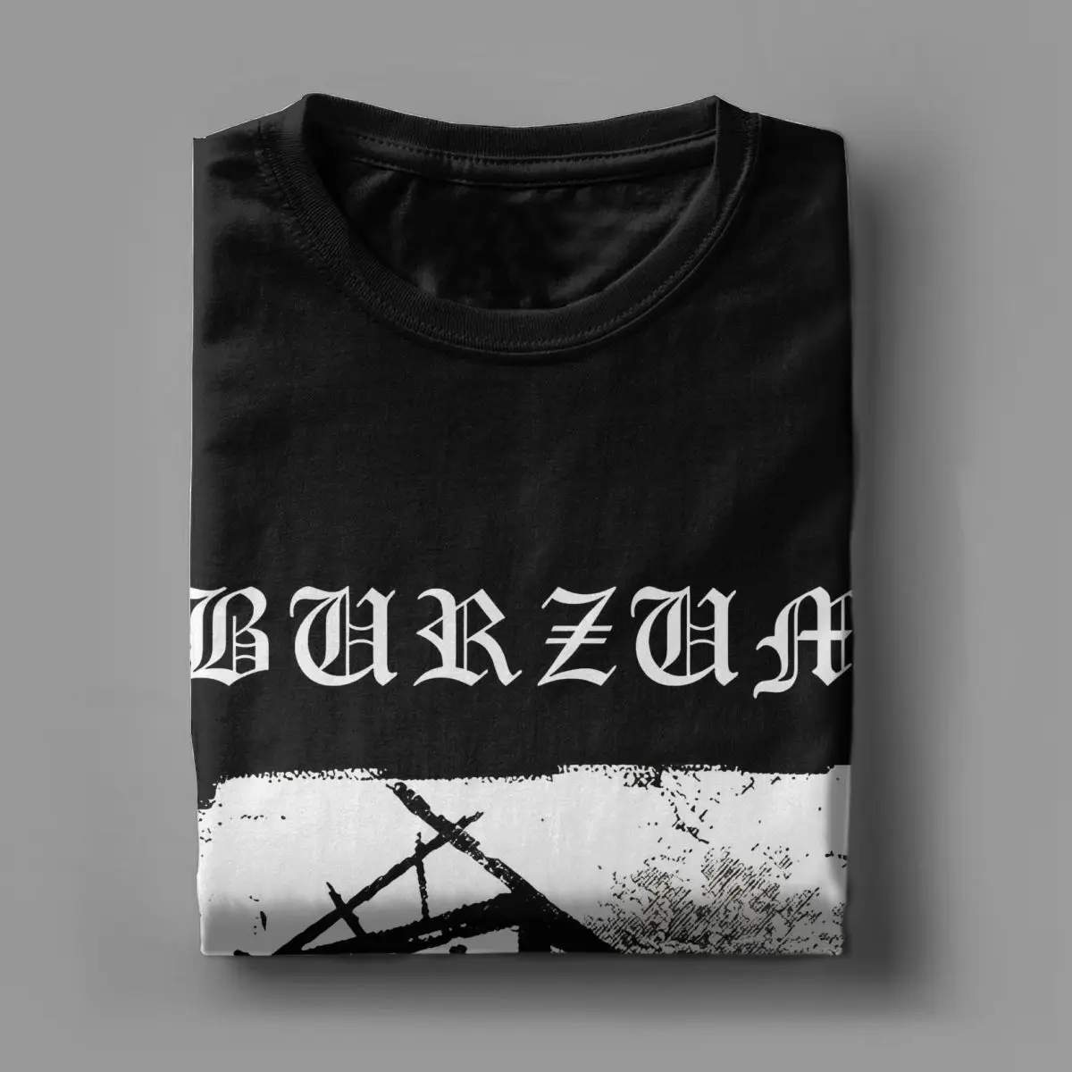 Men Women T-Shirt Aske Black Metal Rock Novelty Pure Cotton Tees Short Sleeve Burzum T Shirt Crew Neck Clothes Plus Size