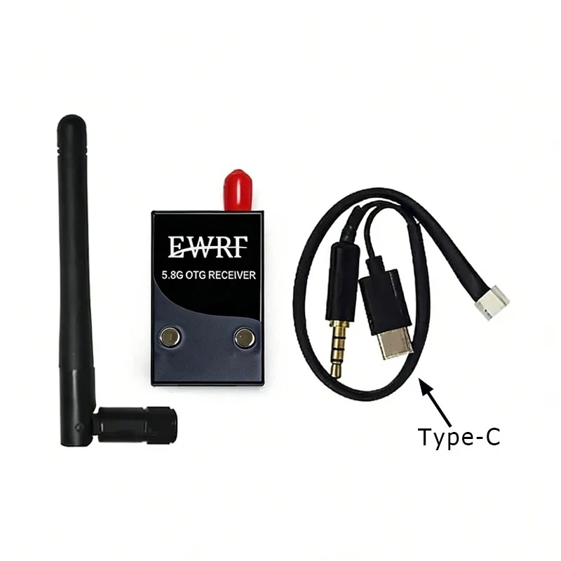Radiolink New EWRF 5.8G OTG FPV Receiver UVC Video Capture 48CH for Android Phone PC Display Portable FPV Monitor