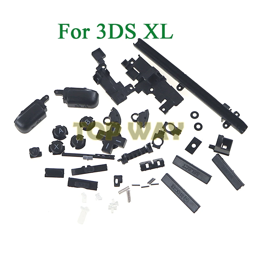 

3sets For Microsoft 3DS XL Game Console Full Set Buttons Kit Replacement For 3DS LL Buttons Black Color For 3DSXL Buttons Parts