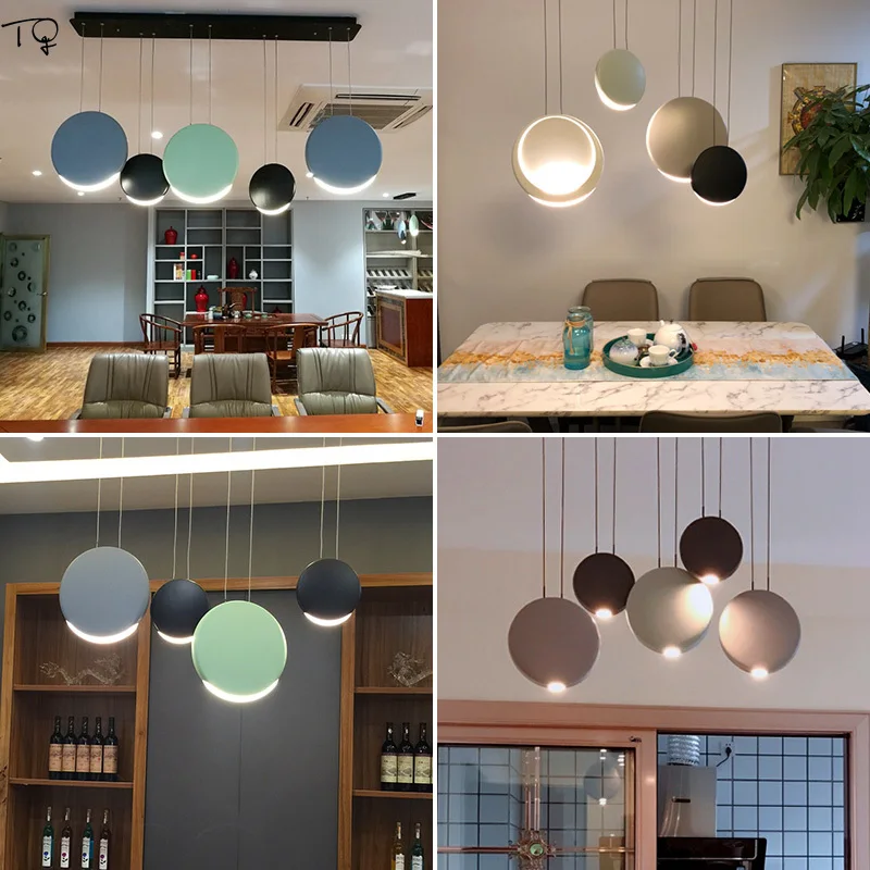 Designer Modern COSMOS Pendant Light Macaroon Moon Hanging Lamp for Living/Dining Room Decoration Kitchen Island Bedside Bedroom