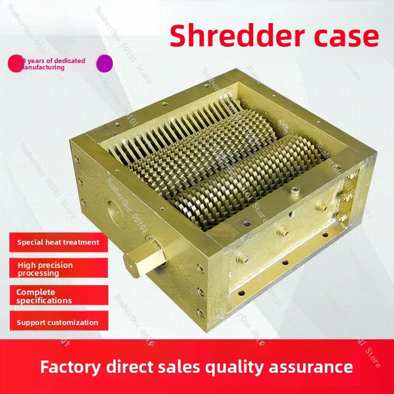 Small single and double shaft shredder machine box plastic crushing environmental-friendly equipment medical and household waste
