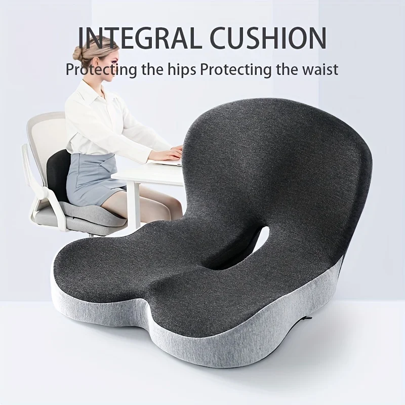 

Waist and hip cushion with removable and washable cover – suitable for lower back posture, office chairs, and car seat cushions.