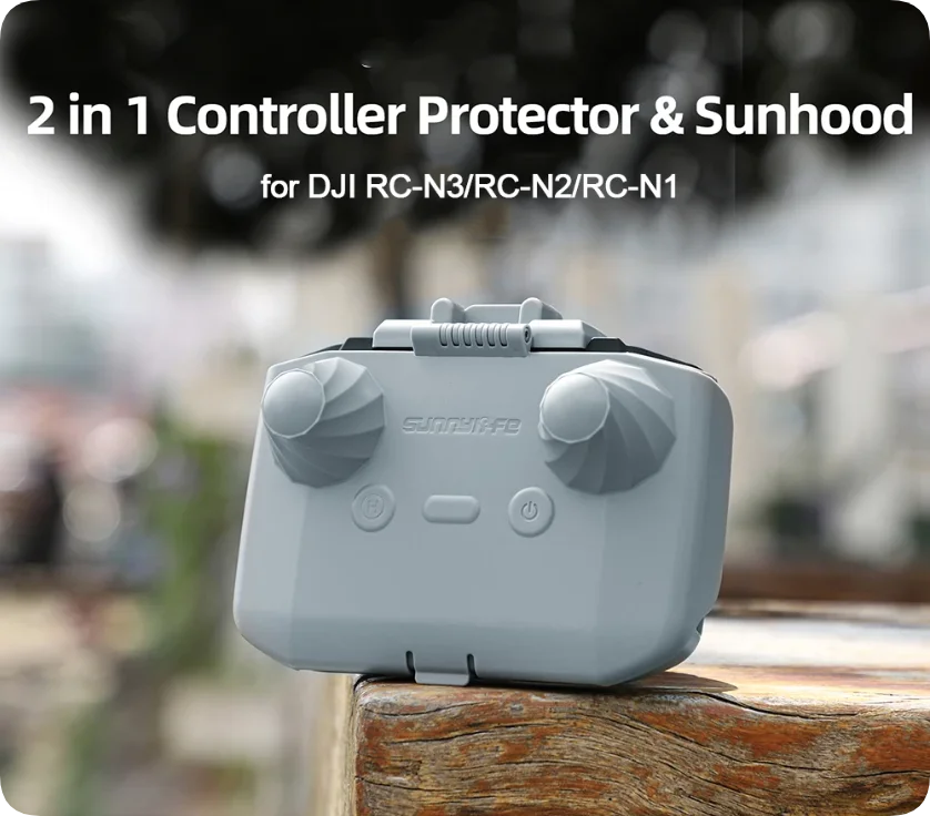 

2in1 Controller Protector SunHood Control Sticks For DJI RC-N3 N2 N1Sunshade Shell Cover for DJI Flip/NEO/Air 3S 3/Mini4 Pro 2 3