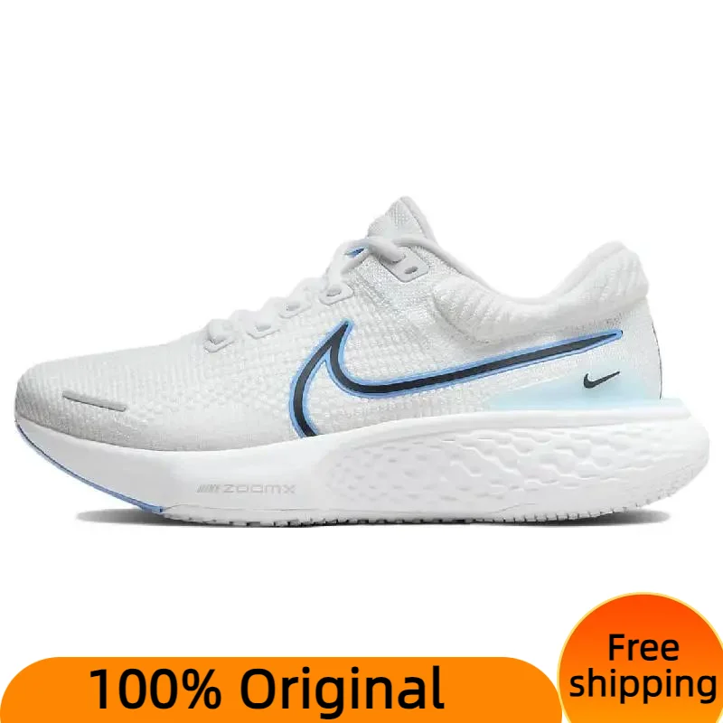 Nike ZoomX Invincible Run Flyknit 2 White University Blue Sneakers shoes DH5425-100 With Original Box