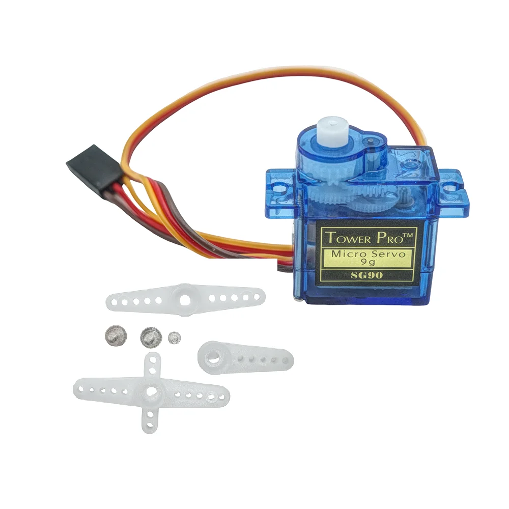 1 Pcs /5Pcs SG90 9g Micro Servo Motor Plastic Gear 180 Degree Mini Servo for RC Car Airplane Robot Arduino DIY Projects