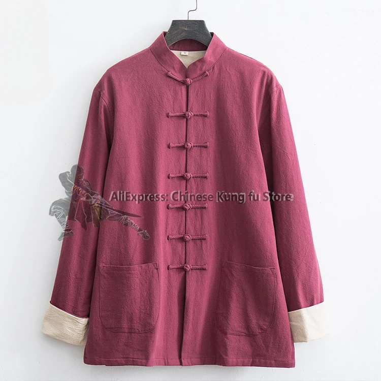 سترة الكونغ فو القطنية السميكة معطف الجناح تشون تاي تشي فنون الدفاع عن النفس ملابس تانغ غير رسمية #3