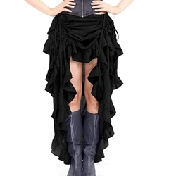 Steampunk Tie on Bustle Skirt 5 Layered Tie-on Belt Tulle Overskirt Women