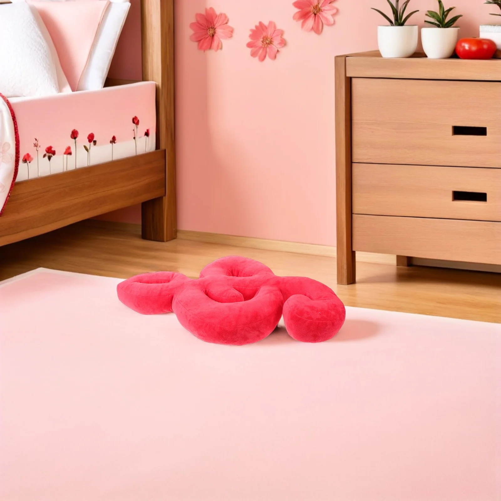 

Music Inspired Cushion 20.44x12.97x3.14 Inch Red Pillow for Sofa Bed Chair Living Room Cozy Decorative Throw Pillows Music Lover