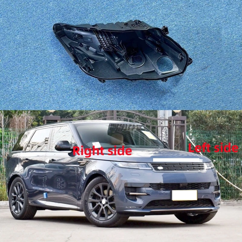 

For Land Rover Range Rover Sport 2023 2024 Headlight Base Replacement Headlamp House Headlight Black Back Rear Shell