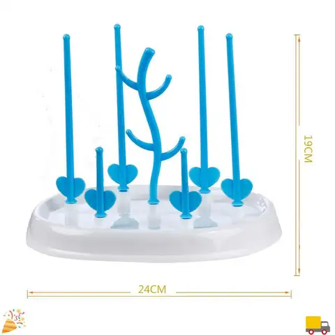 Baby Bottle Dryer Rack Simple Tree Shape Cleaning Drying Rack Shelf Kitchen Feeding Holder Tools