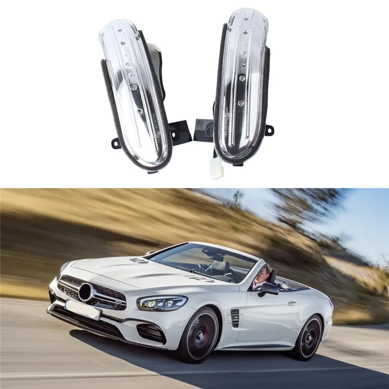 Dynamic LED Sequential Blinker Mirror Turn Light Signal Lamp for -Class R171 SL-Class R230 2008-2011