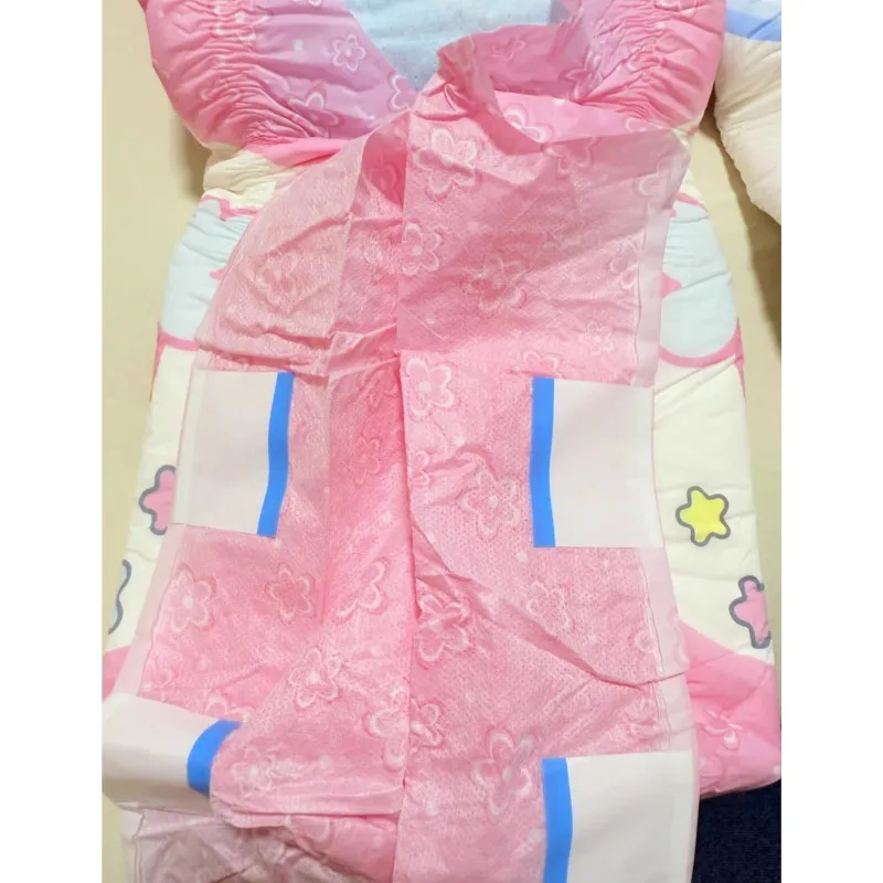Thicken Oversize Cartoon Pattern ABDL Adult Diaper Pant Disposable Large Capacity Cozy DDLG Diapers Briefs Leak Proof Breathable