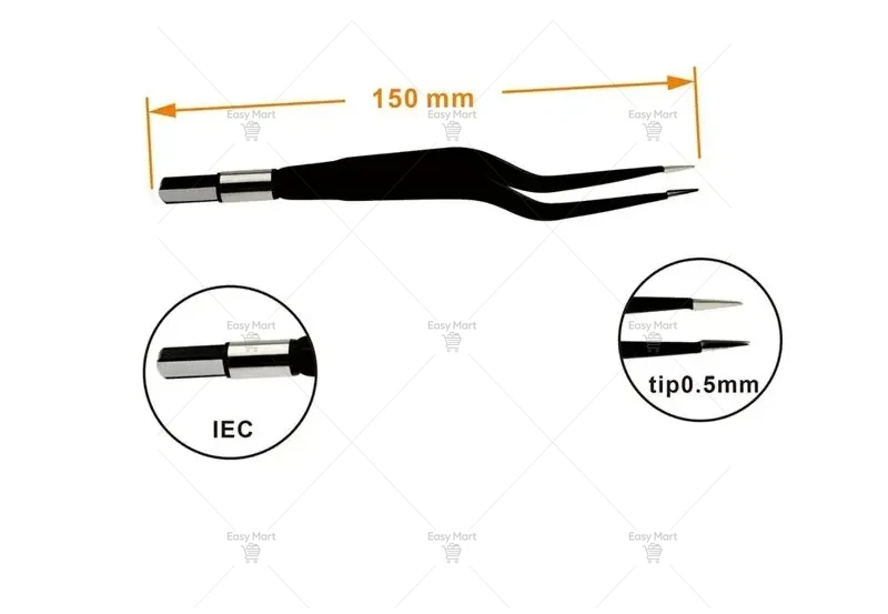 2023 V-LOCK non-stick Coagulation bipolar forceps straight  Compatible With Condenser for electrosurgical unit，Ophthalmic Surgic