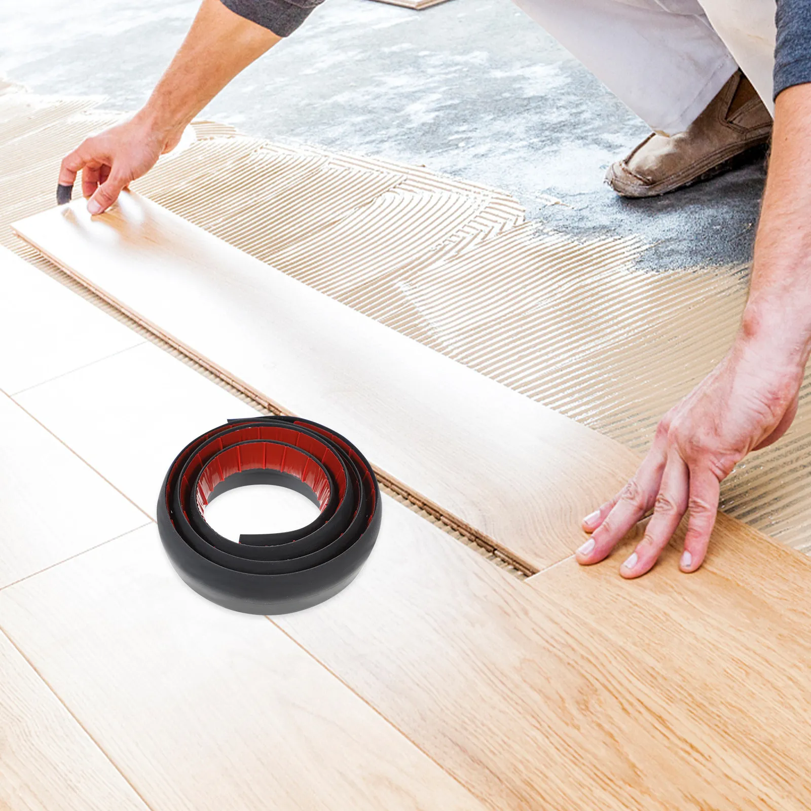 Floor Transition Strip Self Adhesive PVC Material Easy Cut for Carpet Tile Edging Trim Door Threshold Flooring Transition Edges