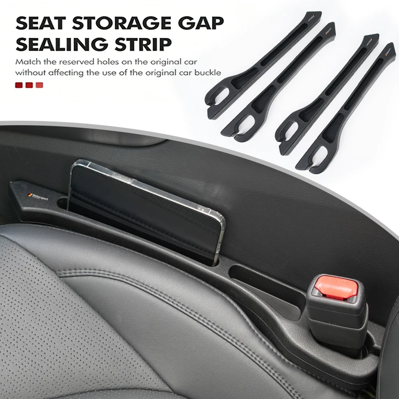 Car Seat Gap Storage Box Seam Filler Strip Leak Plug Accessories For E90 E60 E46 E39 F30 F10 E87 X3 X4 X5 X1 G30 G20 M3 M5