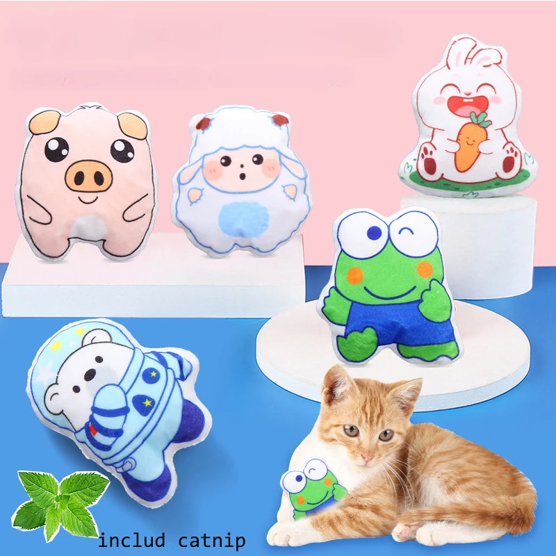 

Плюшевая игрушка для кошек, милая забавная жевательная игрушка для кошек, интерактивный котенок, мини-зубы для шлифовки, жевательная игрушка для большого пальца, аксессуары для домашних животных