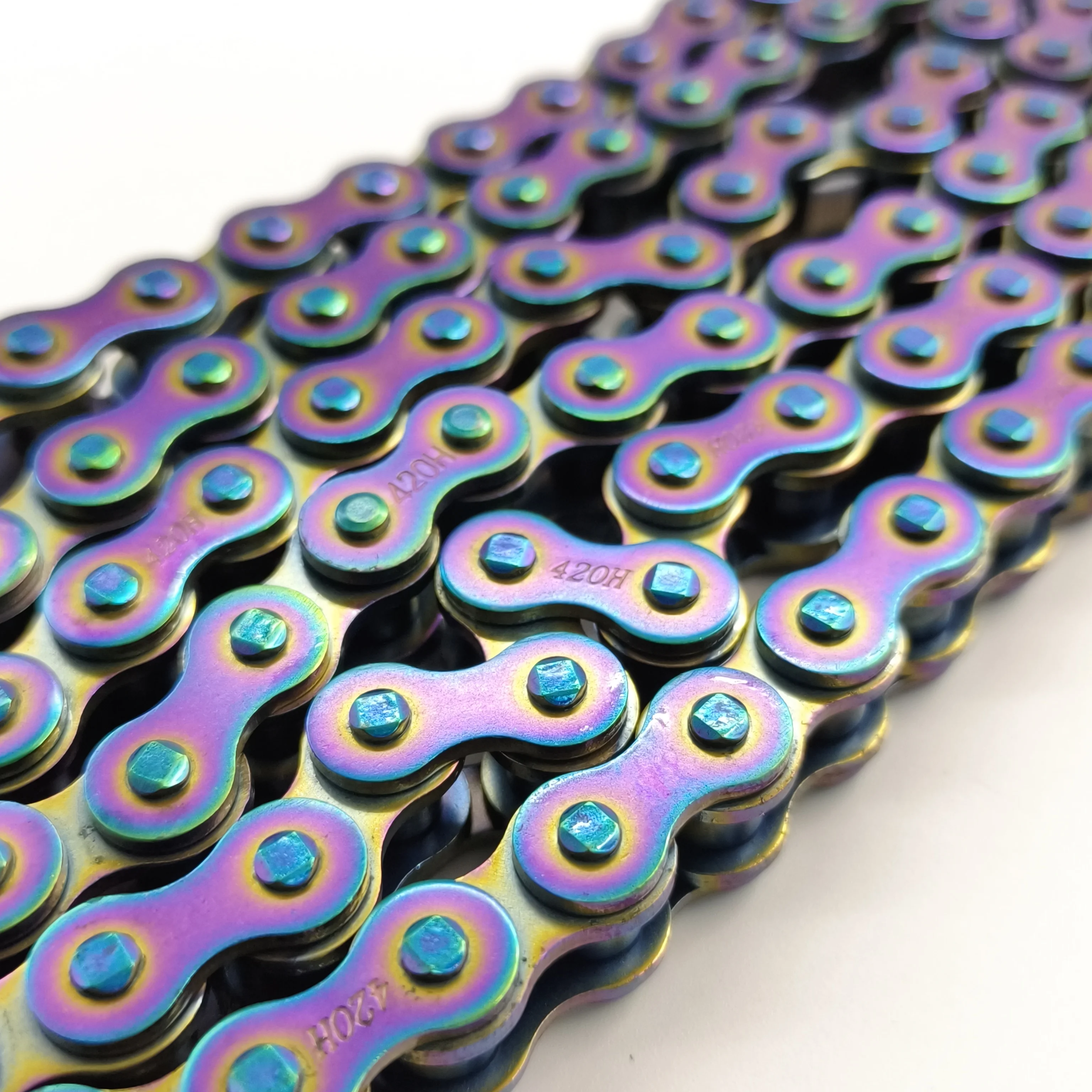 112links Non O-ring Colorful Chains Suitable for Surron Light Bee Off-Road Electric Vehicle Dirt Bike Accessories Chain Parts