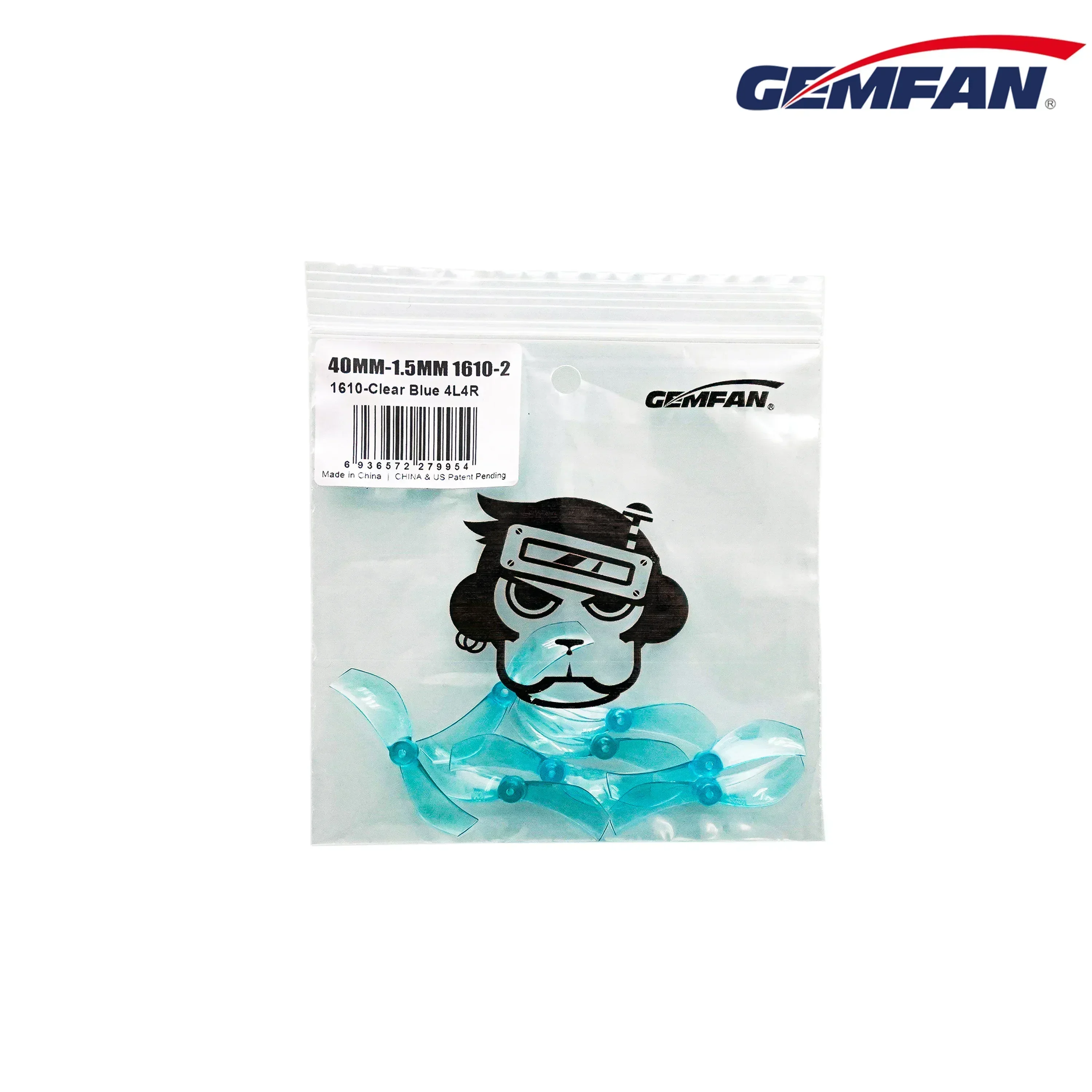 8Pairs(8CW+8CCW) Gemfan 40mm 1610 2-Blade Propeller