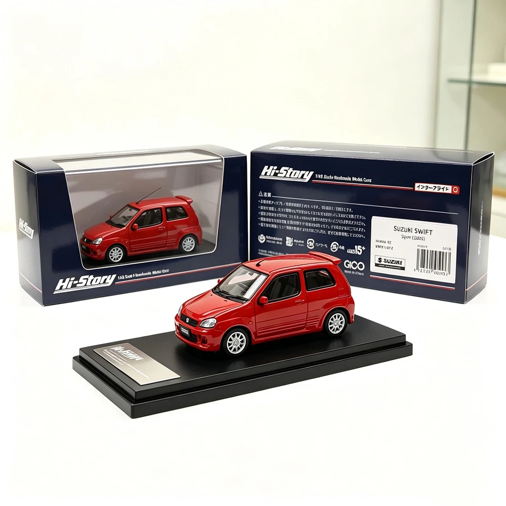 

Hi-story Brand Model Cars 1/43 Scale Resin SUZUKI SWIFT Sport (2003) Classic Vehicles Car Model Toy Collection Decoration