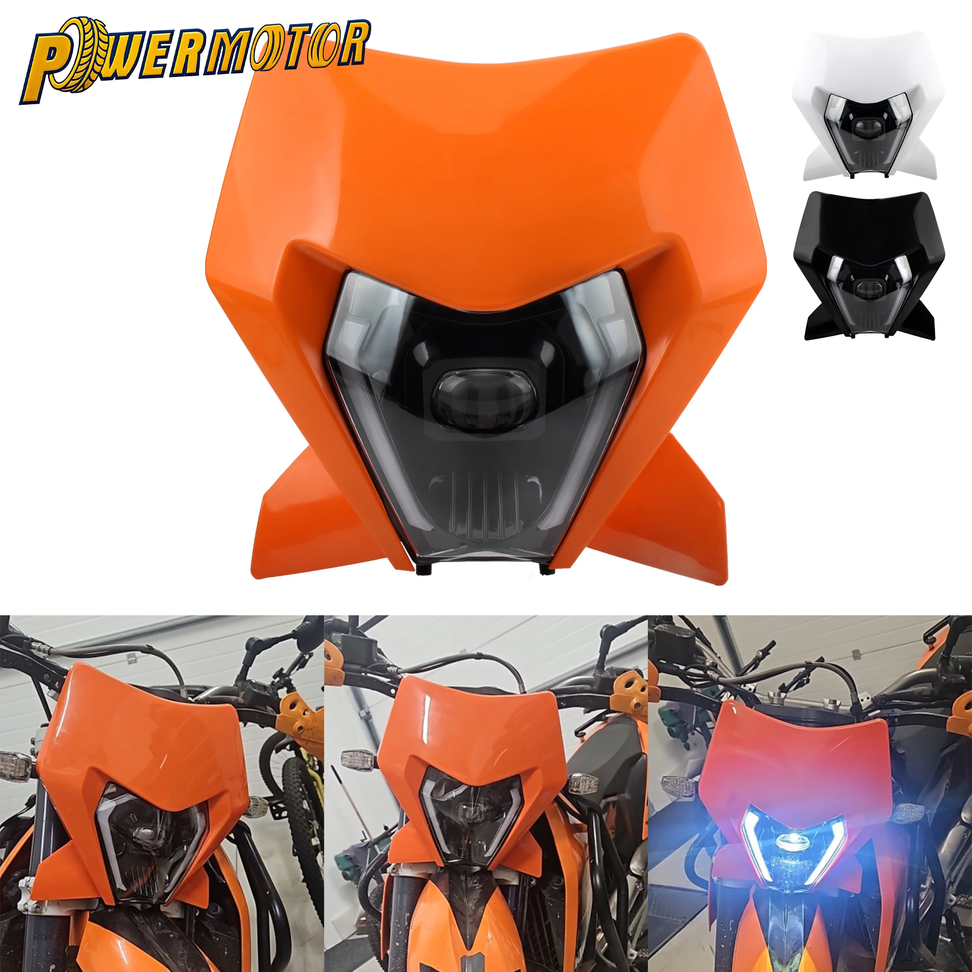 

Для KTM EXC SXF XCW MX 2024, светодиодная фара для мотоцикла, дальний ближний свет, эндуро, мотокросс, супермото, модифицированные аксессуары для фар