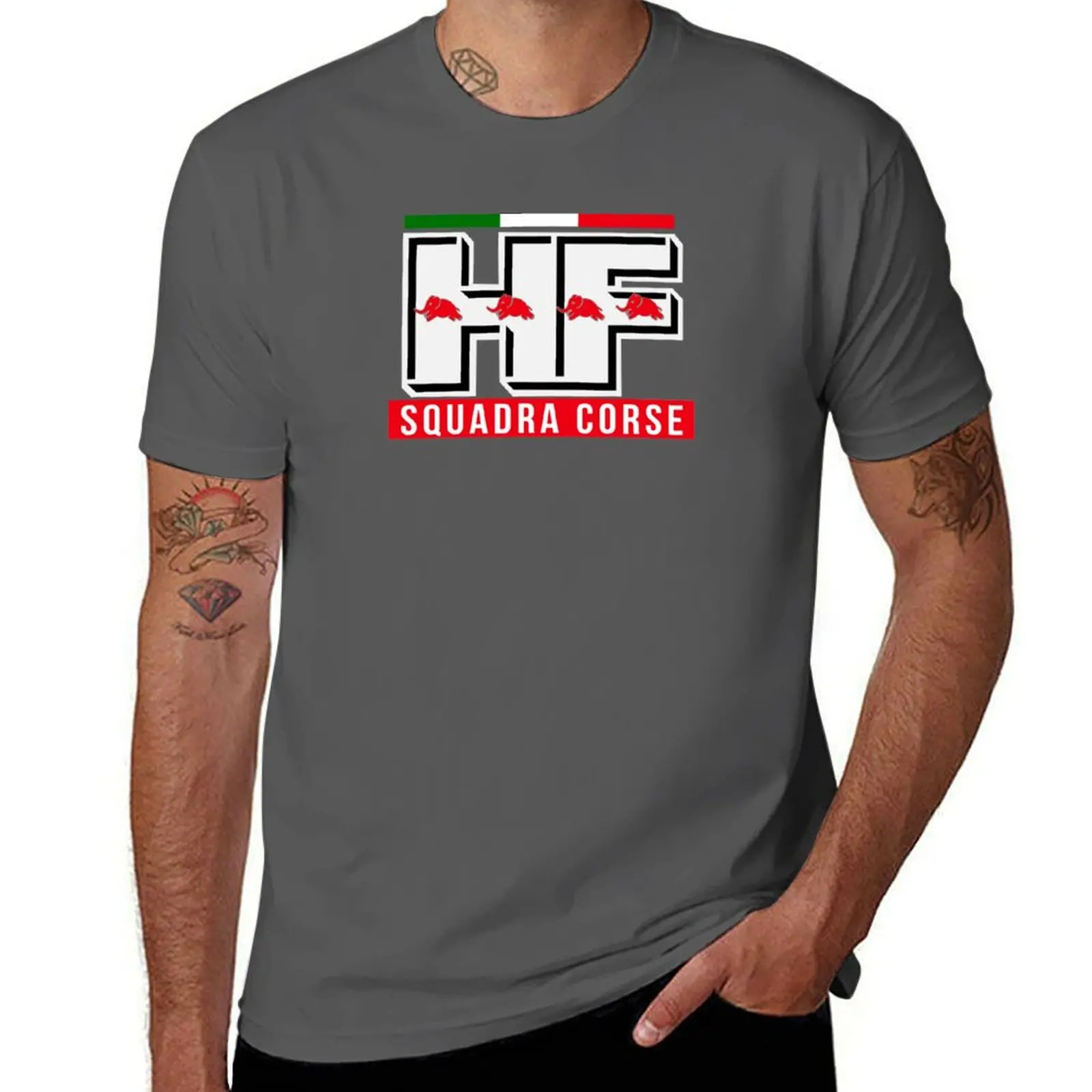 

Lancia HF Squadra Corse T-Shirt man t shirt heavy cotton t shirts designer t shirts for man pack white T-Shirt
