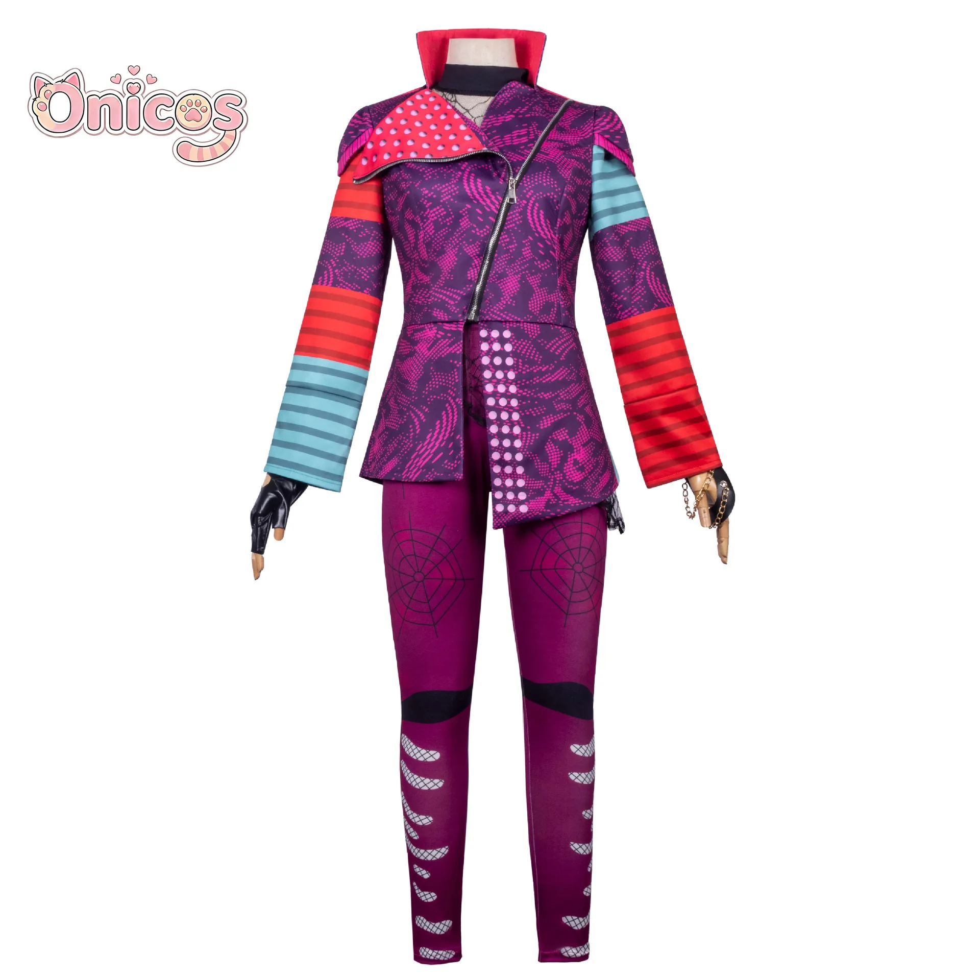 Descendants Mal 코스프레 의상 3피스 퍼플 - Anime Cosplay Bodysuit 리뷰 및 가격