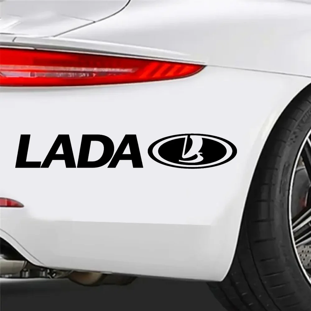 

Наклейка на авто Lada черная 25 см, 2 шт Waterproof Car Sticker Decal for Bumper, Window, Laptop, Truck,