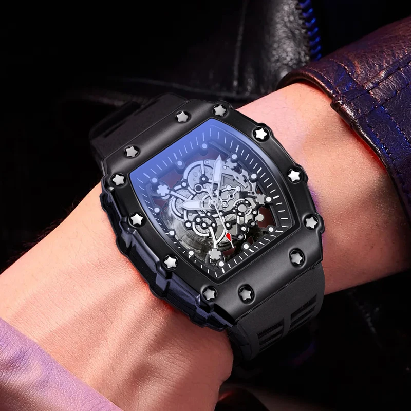 ساعة جديدة الأكثر مبيعًا على شكل برميل للرجال، ساعة يد كوارتز، كاجوال عصرية للأعمال، نمط شارع فريد، رائع ووسيم، طالب ذكر، النمط الأوروبي والأمريكي والياباني والكوري