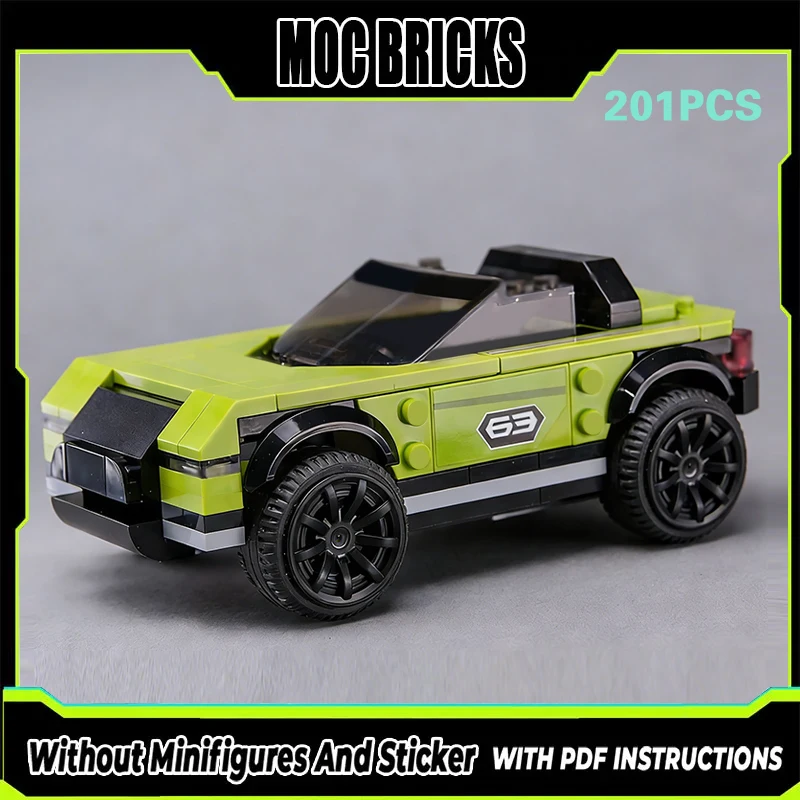 

Модель гоночного автомобиля MOC, конструктор, электрический кабриолет, модульная технология, подарки, праздничный набор для сборки, детские игрушки