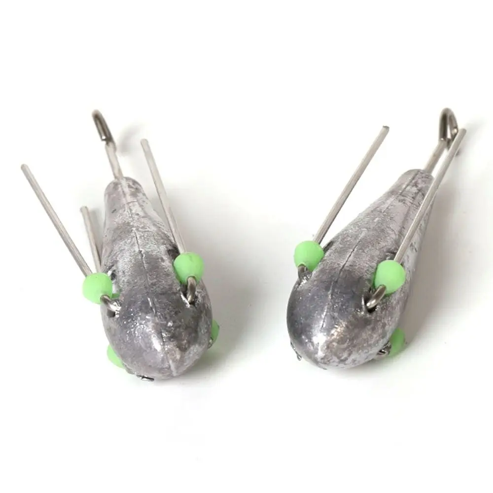 Fishing Sinker Weights with luminous bead Wear-resistant Fishing Sinkers Drop Shot 50g-190g for Saltwater Fishing Tackle