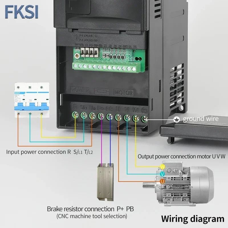 Gorący sprzedawanie VFD 1ph 220V-3ph 380V SU600 0.75-5.5KW przetwornica częstotliwości napęd zmienny SUSWE do silnika trójfazowego