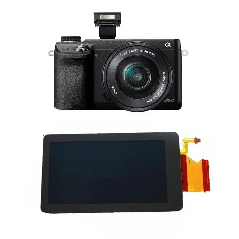 شاشة عرض LCD جديدة لكاميرا Sony NEX-5R NEX-5T باللون الأسود/الفضي مع إضاءة خلفية تعمل باللمس وجزء إصلاح رقمي للإطار