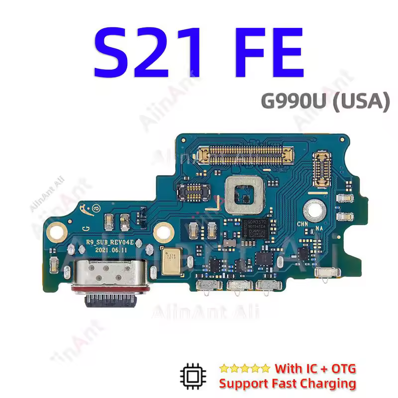 AiinAnt Dock USB Charger Board Connector Charging Port Flex Cable For Samsung Galaxy S21 Ultra Plus FE S21+ G998B G996U G991B - Image 7