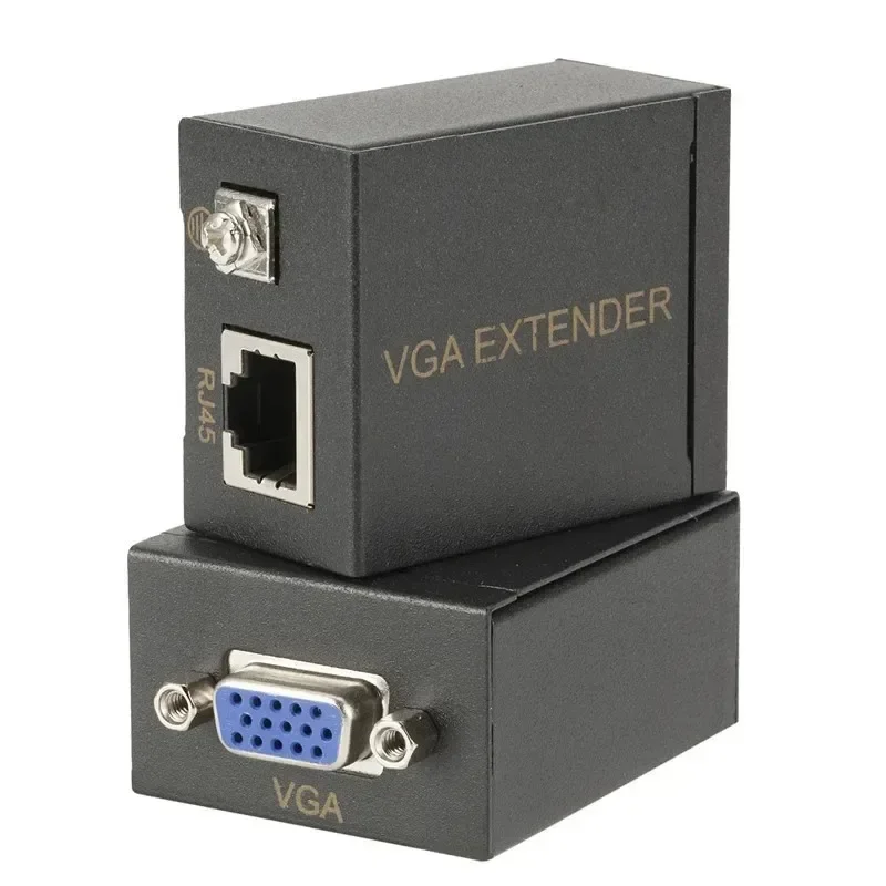 

1 Pair Vga Extender Cable Convenient Improve Signal Quality Compatible Easy-to-use Extended Range High-quality Signal Amplifier