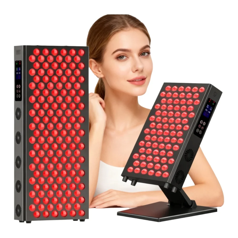 Doppelchip-Timing-LED-Rotlichttherapie-Panel-Lampe 660nm Nahinfrarot-Therapielicht 850nm LED-Schönheitsgeräte für Gesicht und Körper